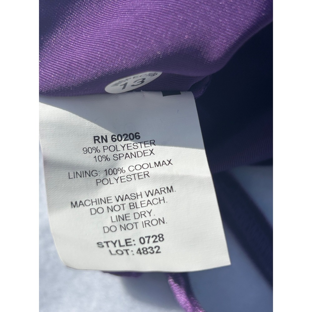 Body Wrappers Purple Girls Tank Vintage 90s - Picture 8 of 9